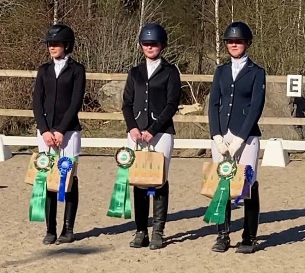 Dressyrlag på prispallen