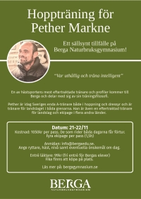 Hoppträning för Pether Markne